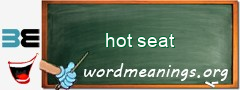 WordMeaning blackboard for hot seat